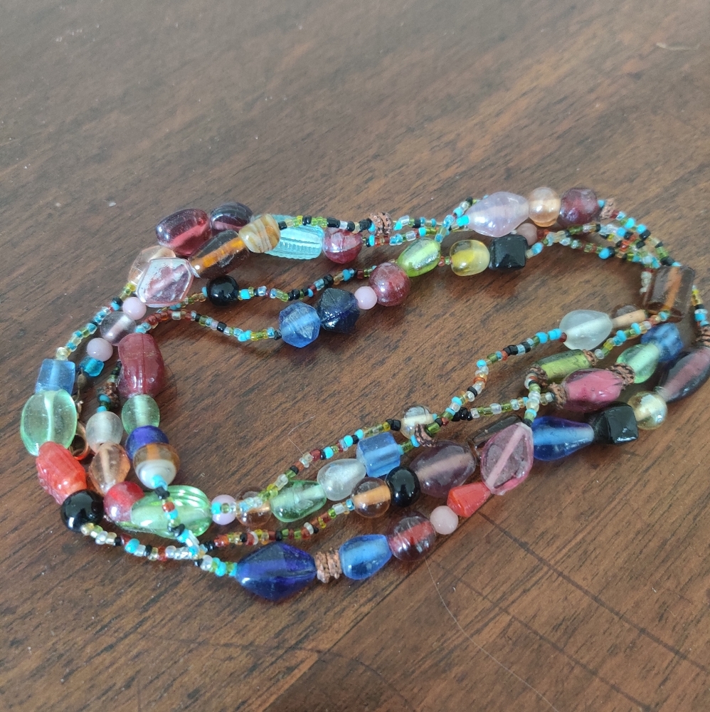 Mardi Gras Glass Beads